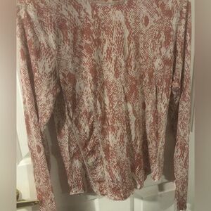 Free People Women's Snake Print Top